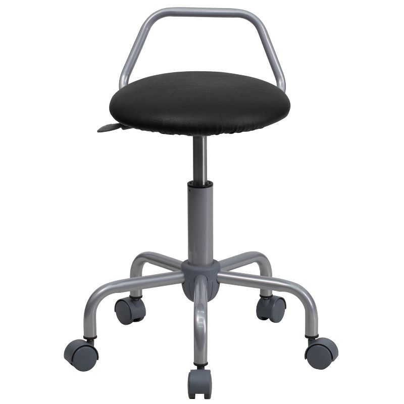 Emma and Oliver Ergonomic Stool with Raised Bar Backrest