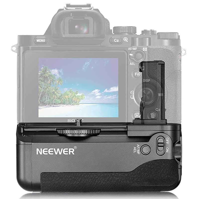 Vertical Battery Grip Replacement for VGC1EM for Sony Alpha A7 A7R A7S DSLR Cameras Compatible with NPFW50 Battery Battery Not Included