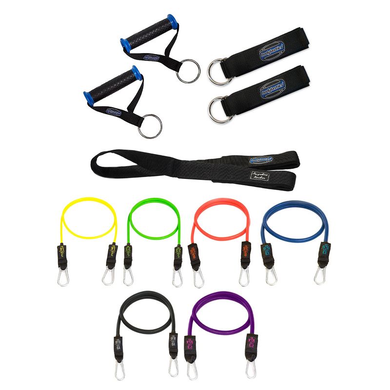 Bodylastics BLCOMP1OR1PU High Quality 23 and 30 Pound Full Body Anti Slip Resistance Clip Bands Fitness Weight Set w/ Durable Patented Locks, (2 Pack)