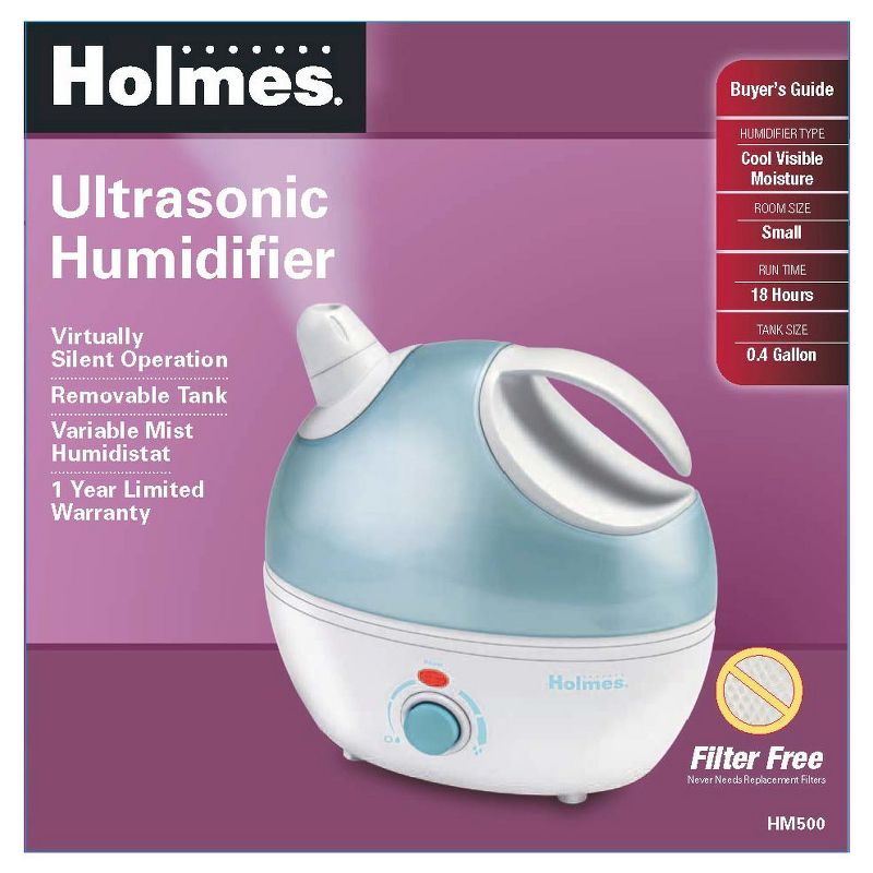 Holmes Ultrasonic 18Hour Run Time Humidifier HM500TG1