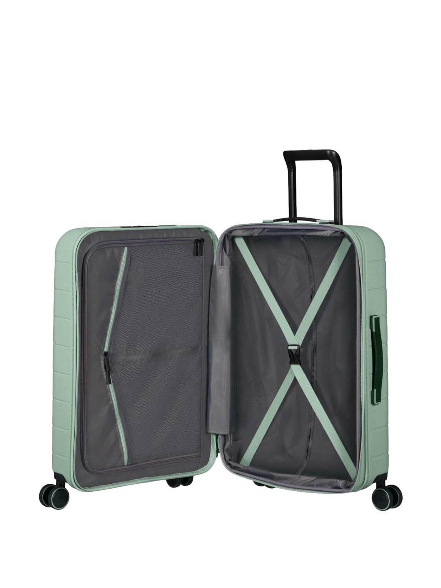 American Tourister Novastream Nomad Green Solid Hard Trolley Bag - 77.5 cm