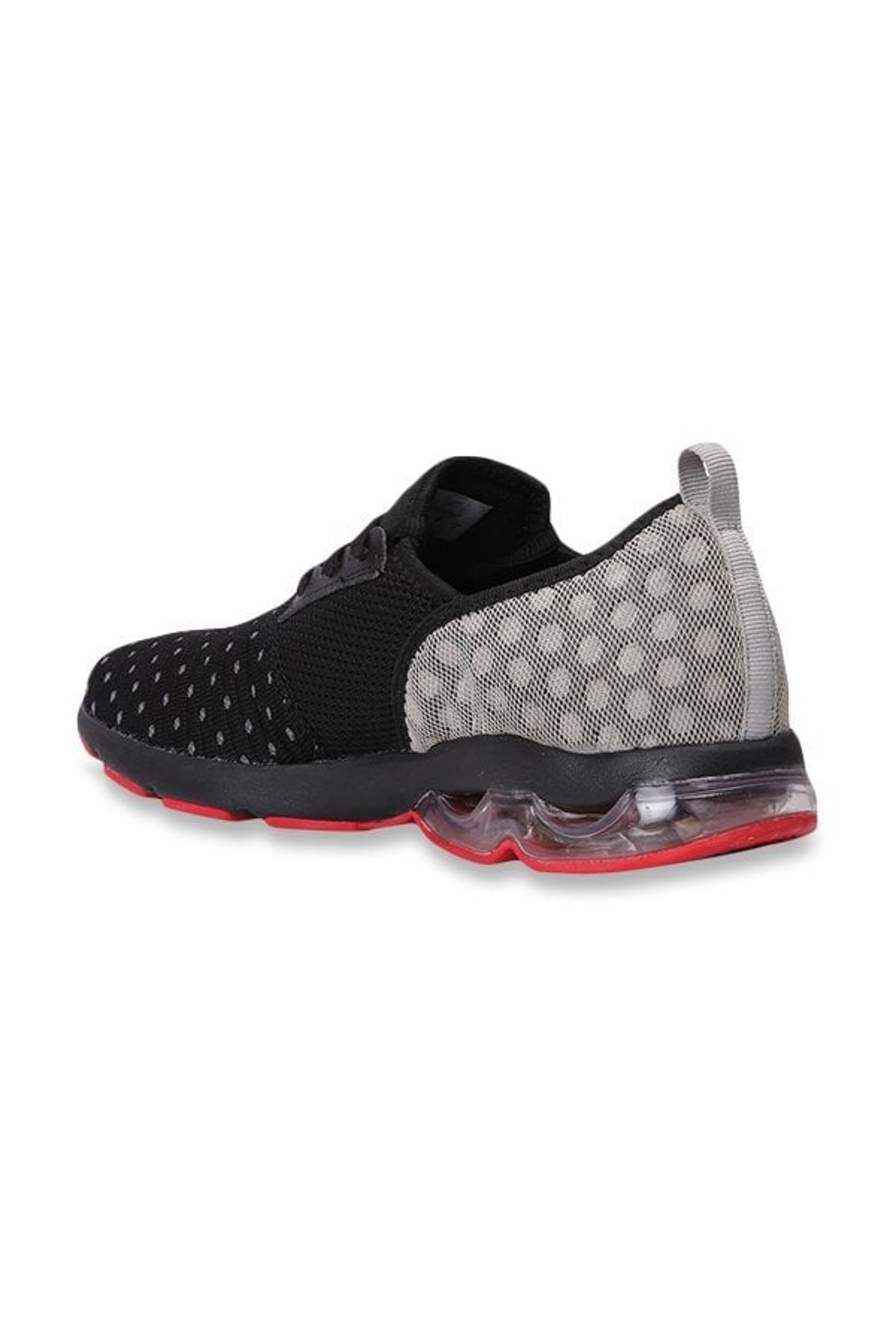 Furo by Red Chief Men's Black & Grey Running Shoes