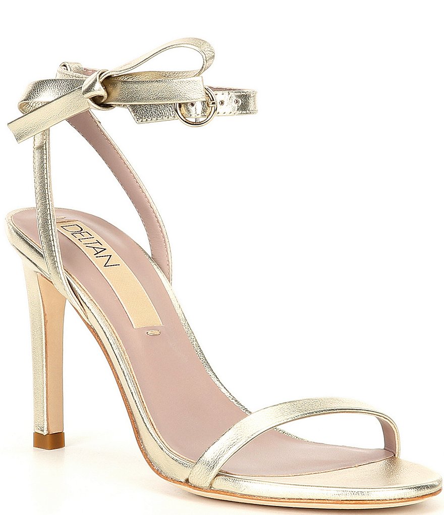 Deltan Miranda Ankle Bow Detail Dress Sandals