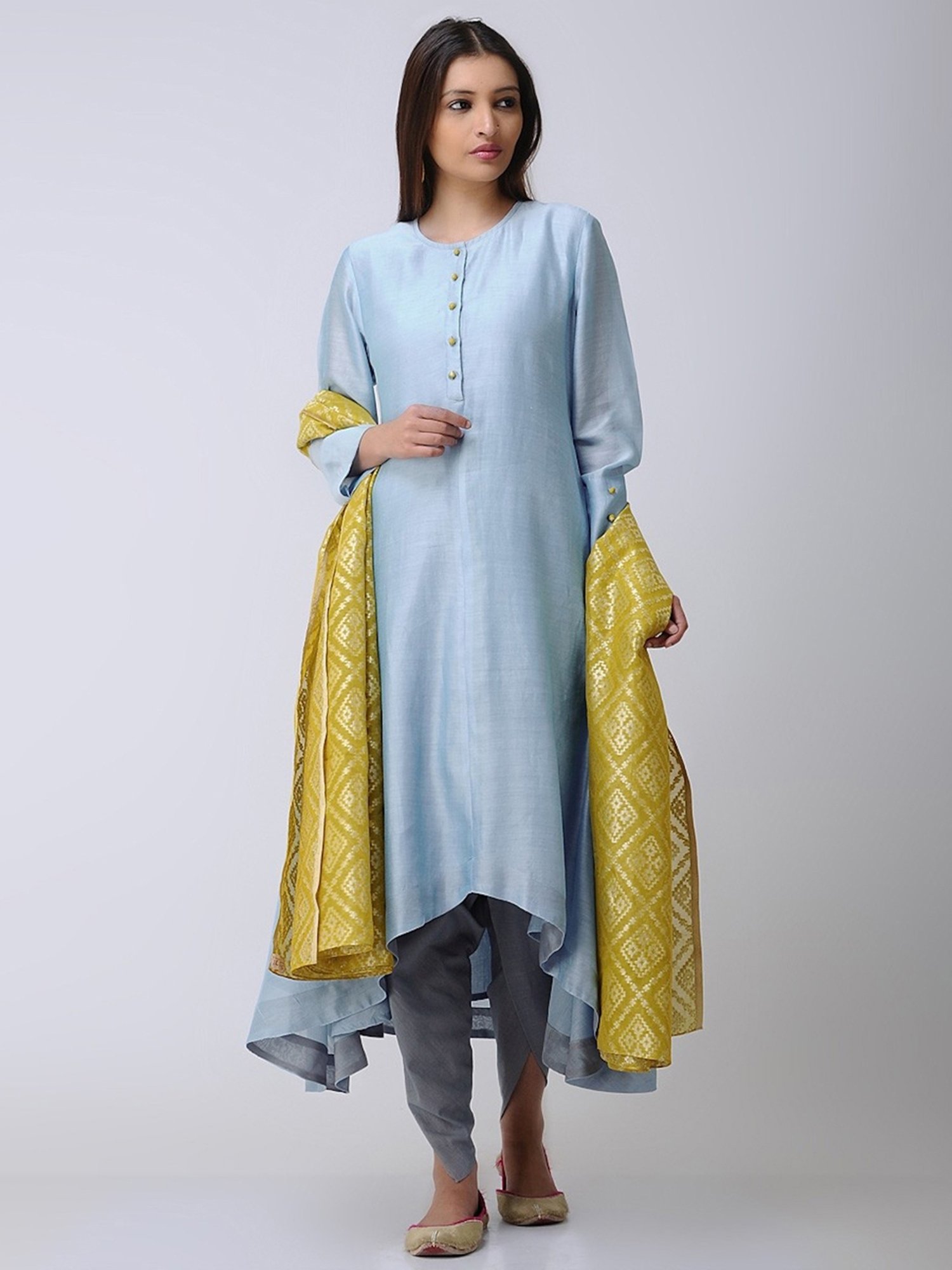 Smriti Gupta Kapaas Light Blue Anarkali