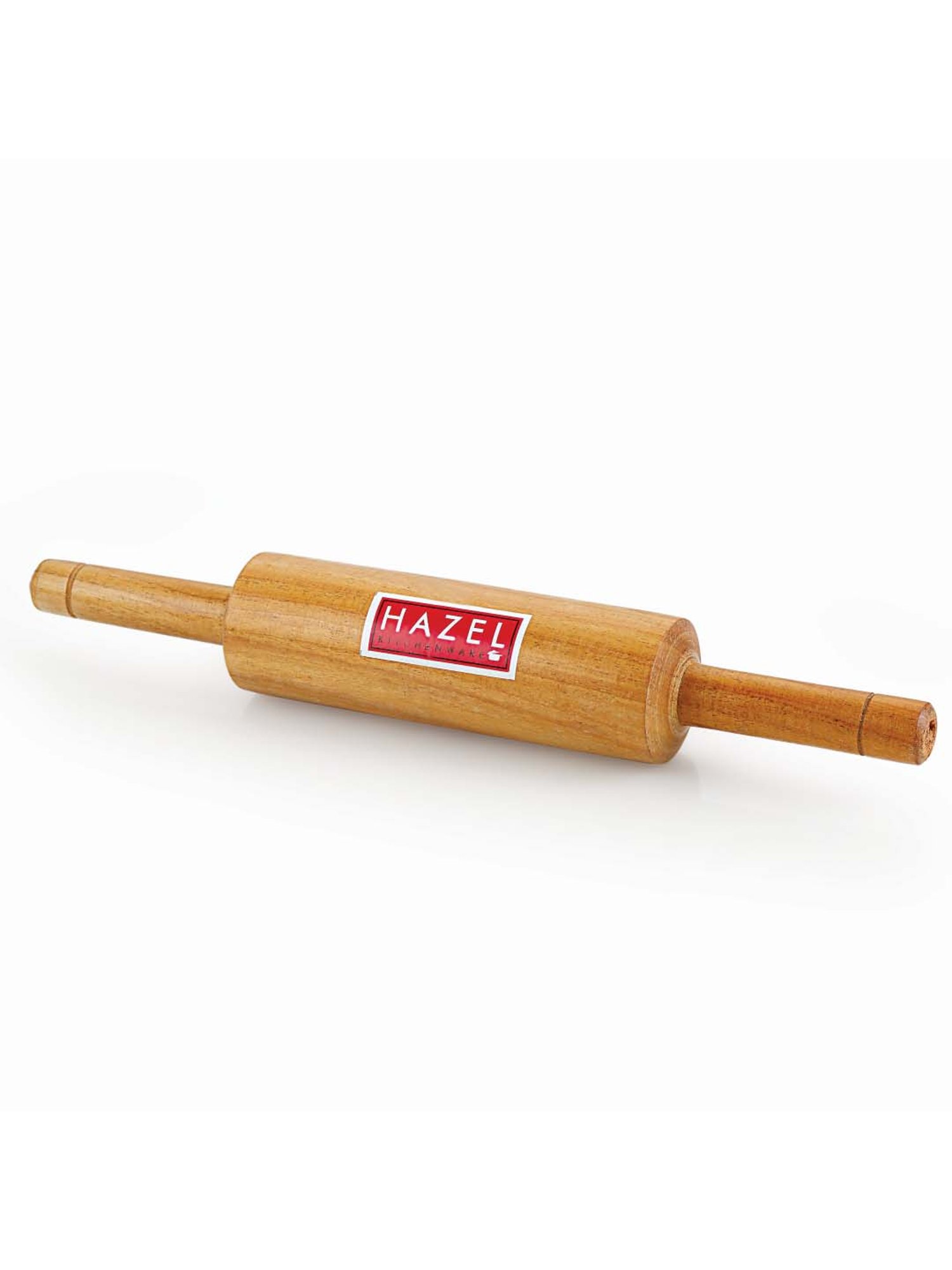 HAZEL Yellow Sagwan Wooden 38 cm Dough Roller - Set of 1