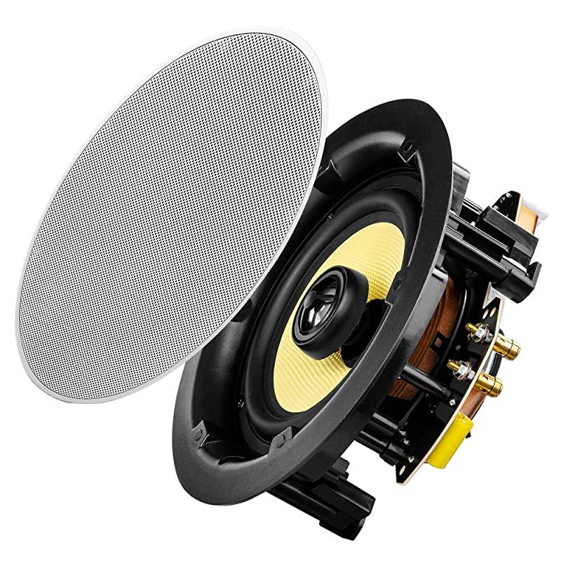 65 Trimless Ceiling Speaker Pair 90W Kevlar Woofer ACE650