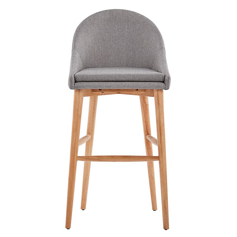 Set of 2 29.25" Conrad Natural Danish Modern Barstools Smoke - Inspire Q