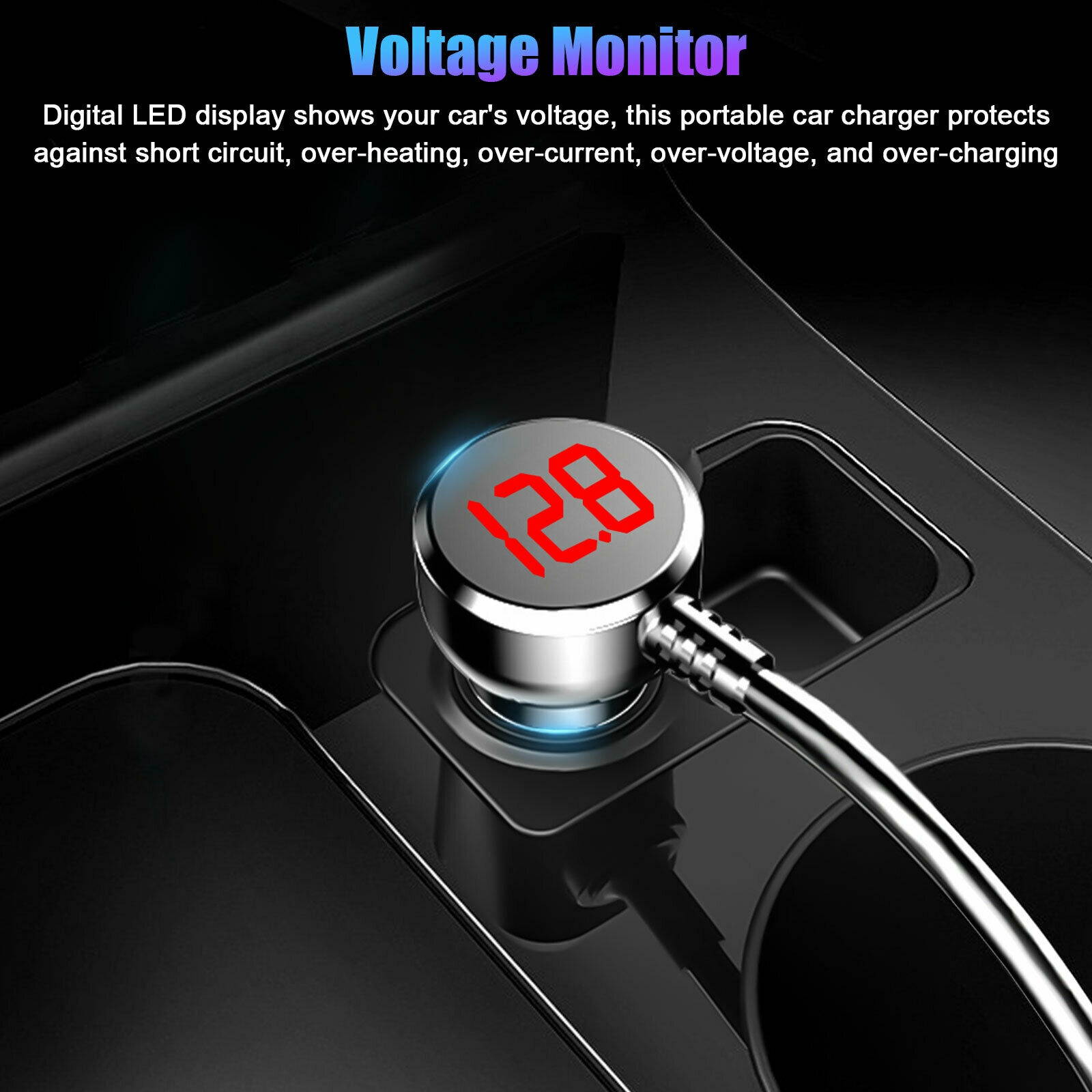 2 USB 3.1A Car Cigarette Fast Charger Lighter Socket Splitter 12V Power Adapter