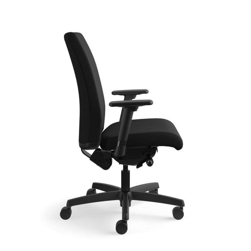 HON Ignition Mid-Back Task Chair - Fabric Black Seat - 5-star Base - 27" Width x 39" Depth x 44" Height  HONIW104CU10