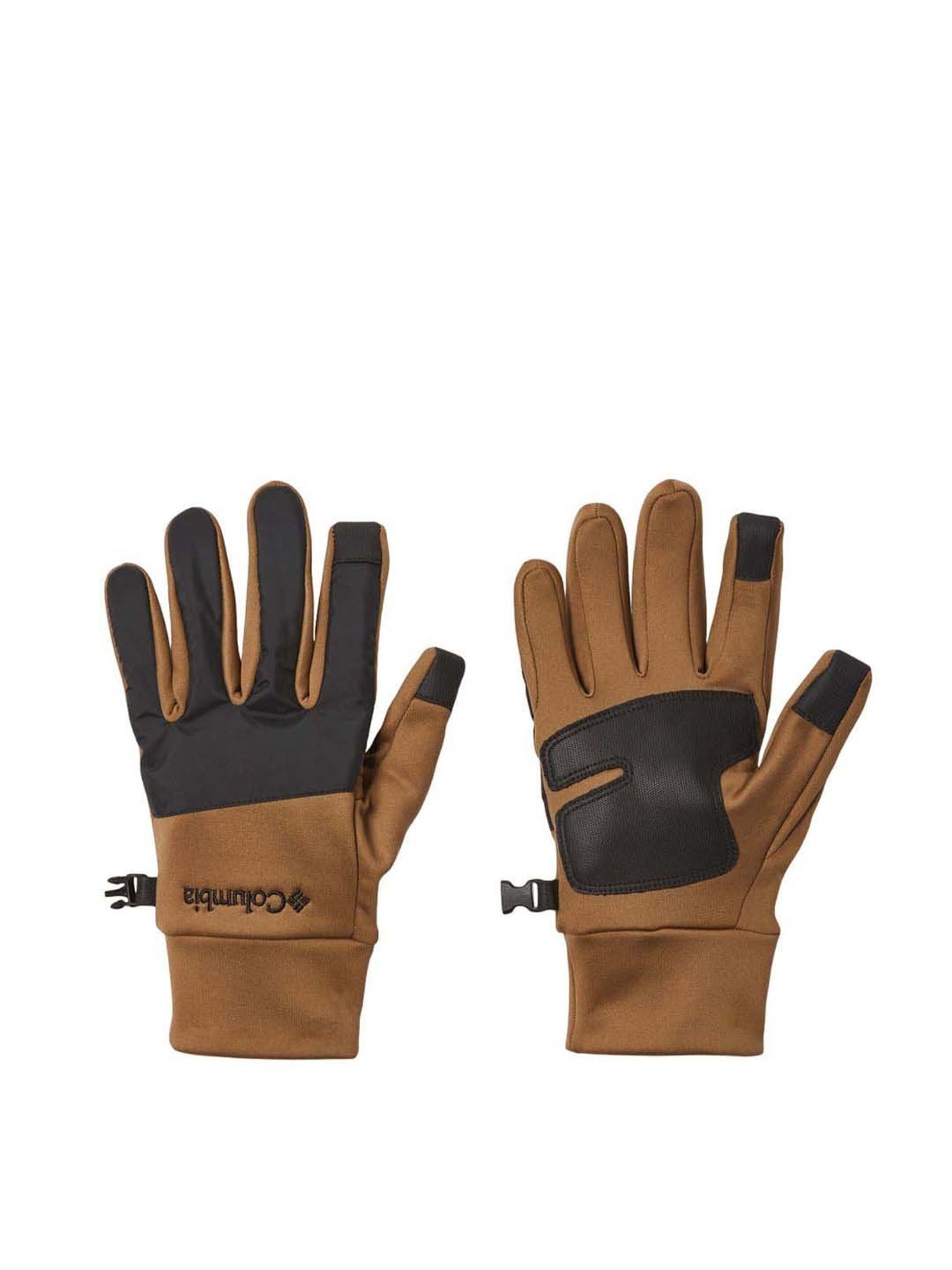 Columbia Cloudcap Fleece Brown & Black Color Block Gloves - Small