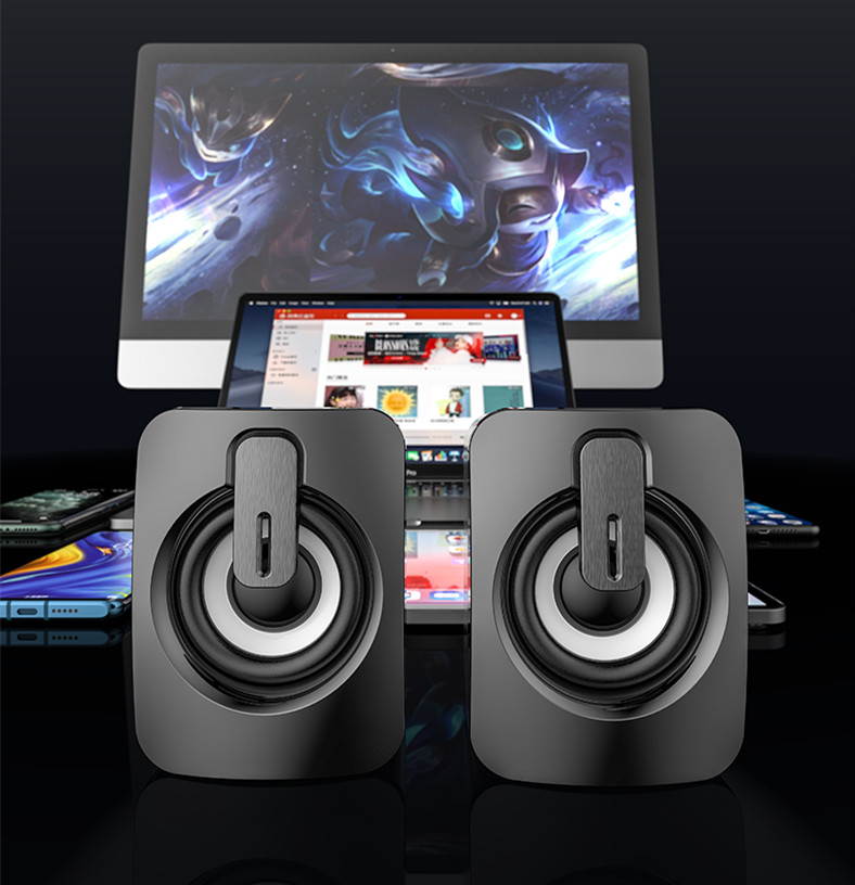 Desktop computer small speaker desktop Mini cute small portable home audio USB NOTEBOOK multimedia high volume office subwoofer wired