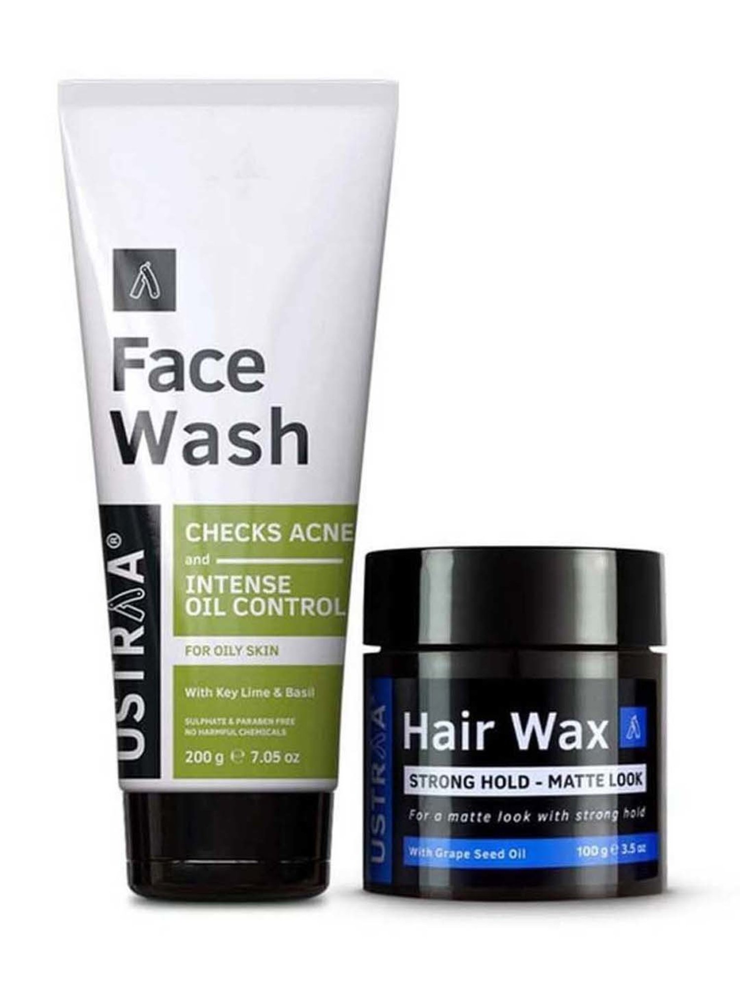 Ustraa Hair Wax Matte look & Face Wash Oily Skin