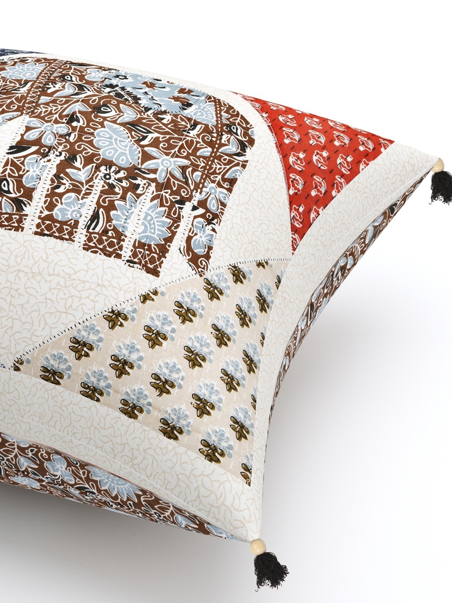 Living Roots Jaipuri Multicolor Cotton Cushion Covers - Set of 5