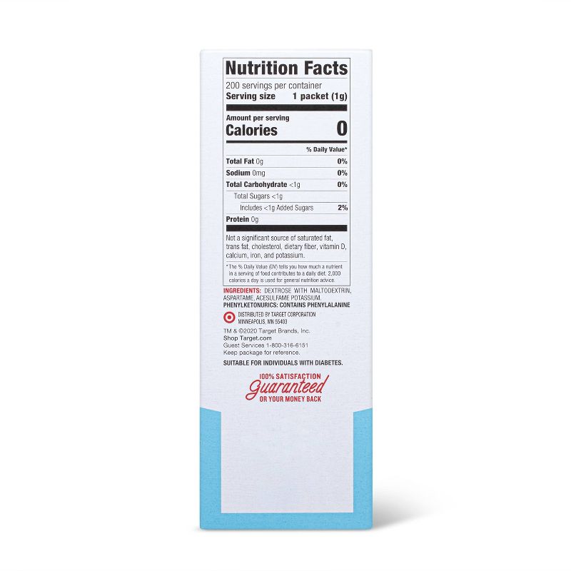 Zero-Calorie Sweetener with Aspartame - 7oz/200pk - Market Pantry™