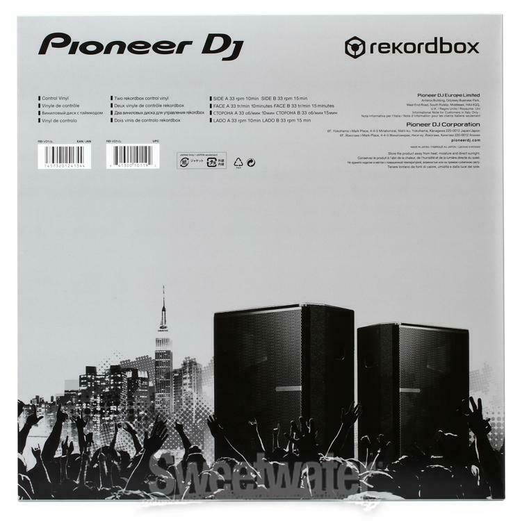 Pioneer DJ 12" Control Vinyl Clear, Pair
