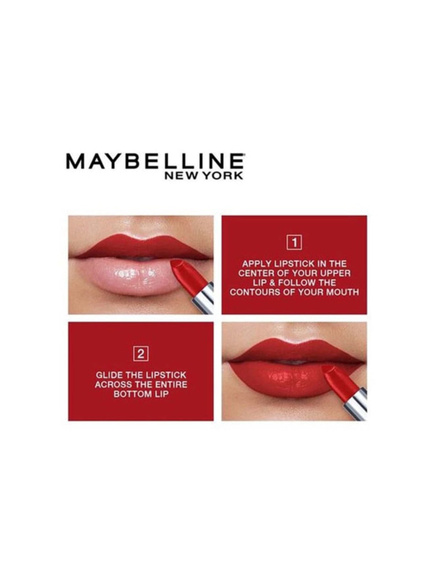 Maybelline New York Color Sensational Creamy Matte Lipstick 690 Siren in Scarlet - 3.9 gm