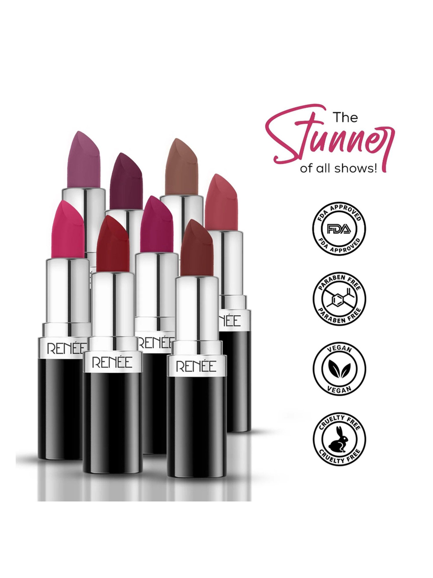 RENEE Stunner Matte Lipstick Free Spirit - 4 gm