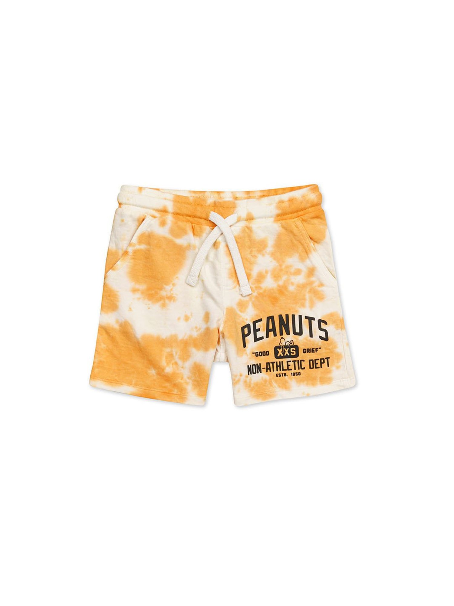 H by Hamleys Kids White & Orange Printed Shorts