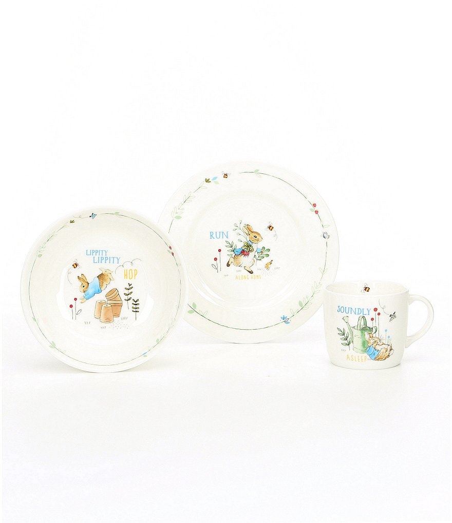 Wedgwood Baby Boys Peter Rabbit 3-Piece Dishware Gift Set