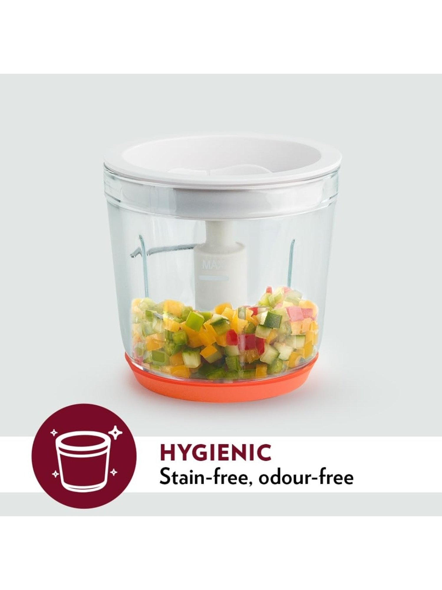 Borosil Chef Delite&iquest;Electric Chopper 260W with Whisking Blade (White)