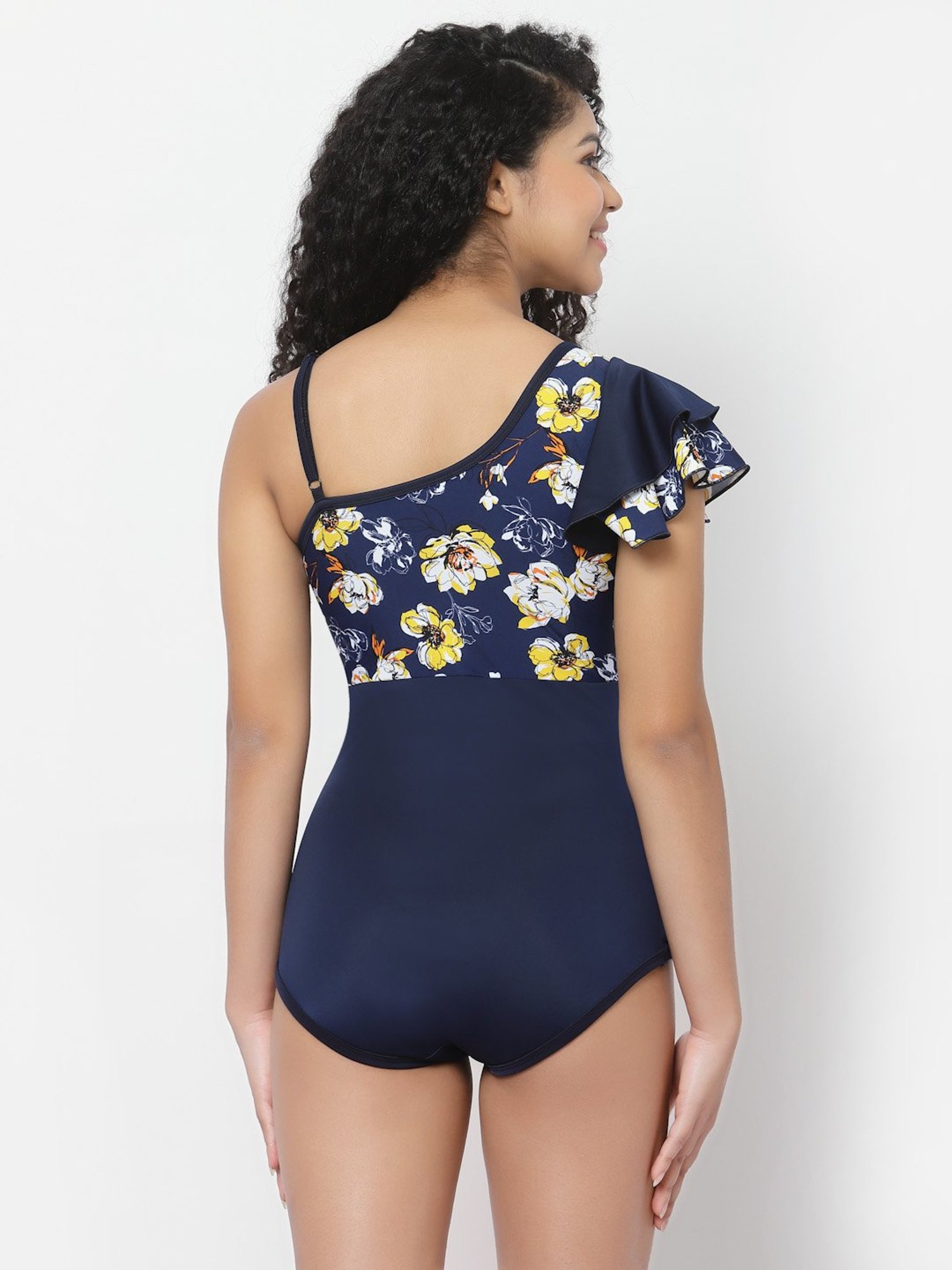 Cukoo Navy Floral Print Swimwear