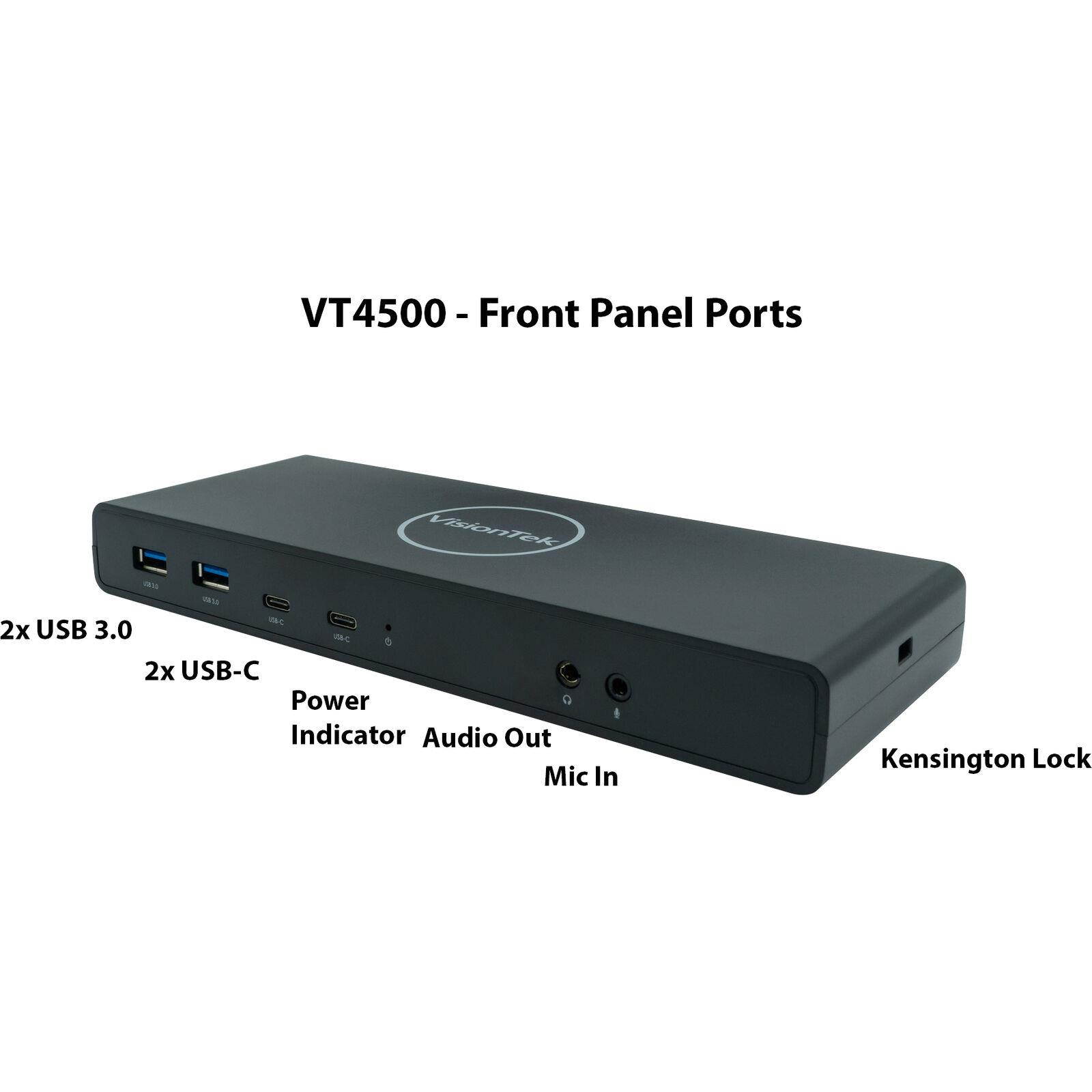 Vision Tek Dual 4K USB Dock with Power Delivery