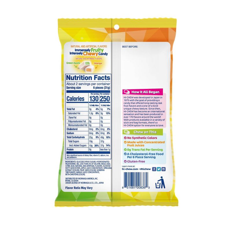 Hi-Chew Green Apple and Mango - 2.12oz