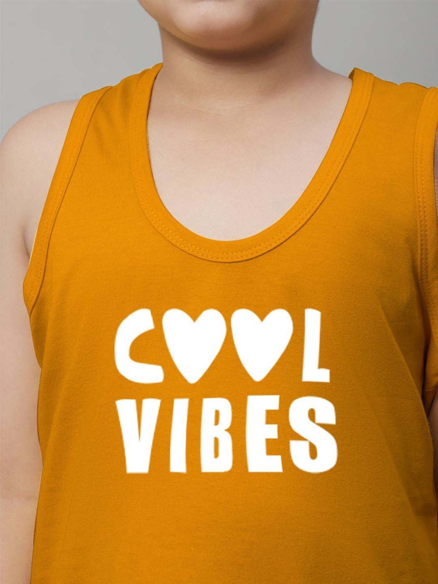 Palm Tree Kids White Printed Vest