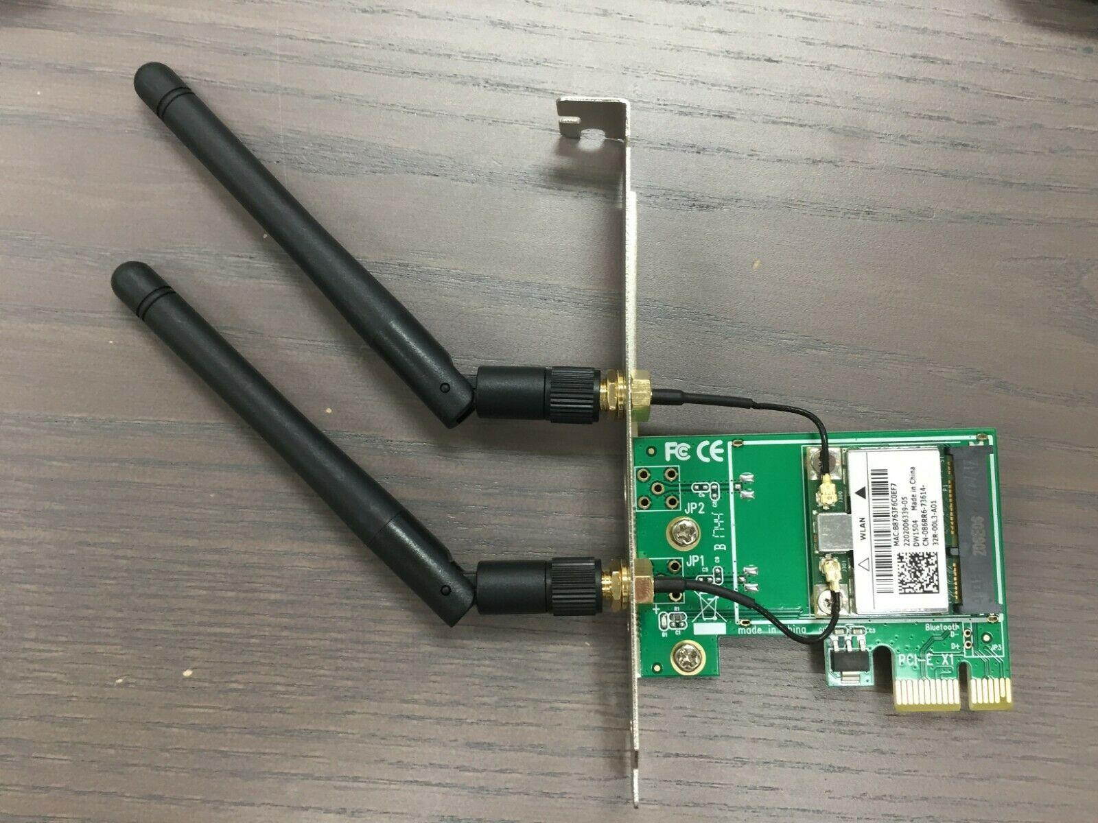 300Mbps Wireless PCI-E X1 WiFi Network Adapter LAN Card for Desktop PC+2 Antenna