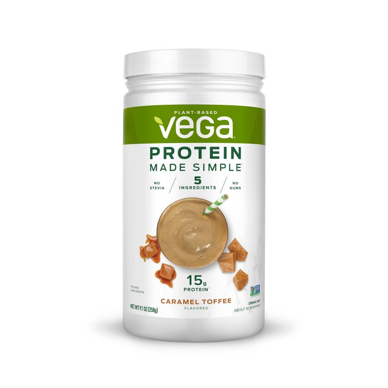 Vega Protein Made Simple Protein Powder - Caramel Toffee - 9.1oz