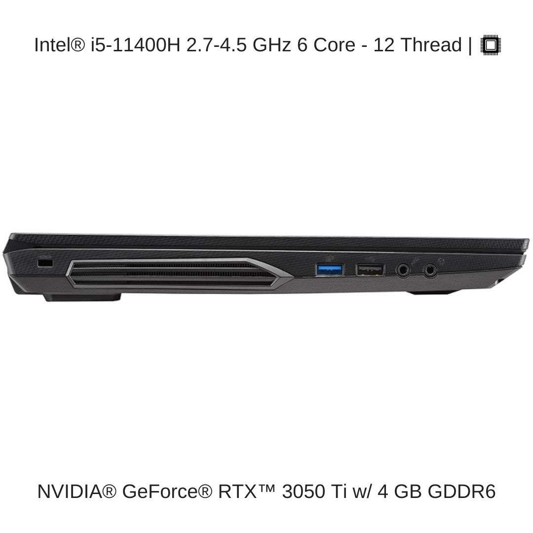 [2021] HIDevolution Gigabyte G5 GD-51US123SH 15.6" FHD 144Hz, 2.7 GHz i5-11400H, RTX 3050, 16 GB 3200MHz RAM, 512 GB PCIe SSD