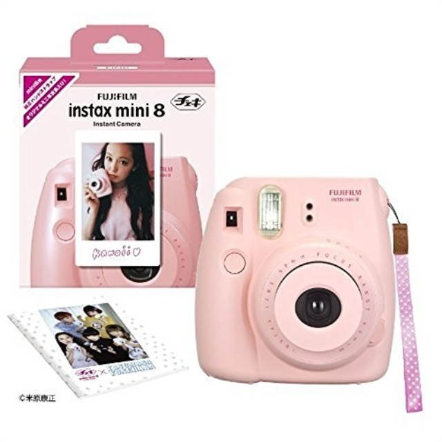 Fuji Instax Mini 8 N Pink + Original Strap Set Fujifilm Instax Mini 8N Instant Camera