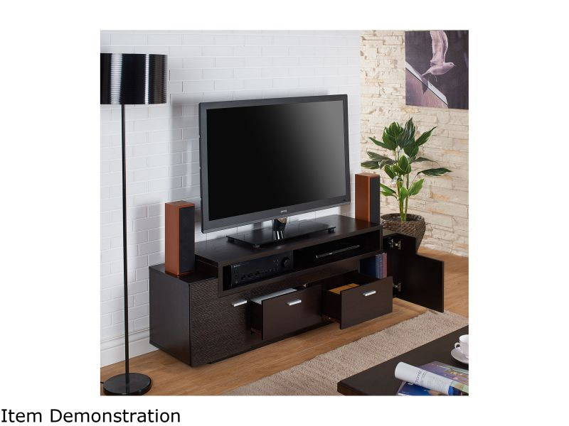 AVF FS1200CURCS-A up to 60" Silver Effect / Clear Glass Curved TV Stand