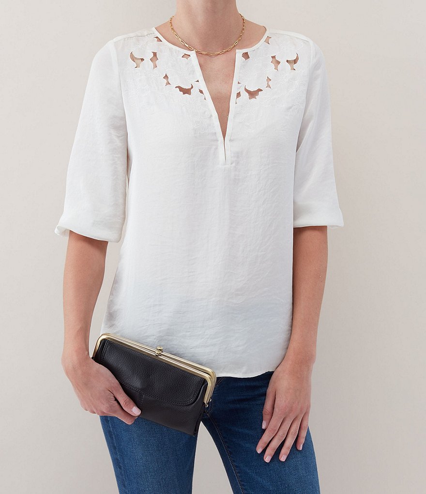 HOBO Lauren Leather Clutch Wallet