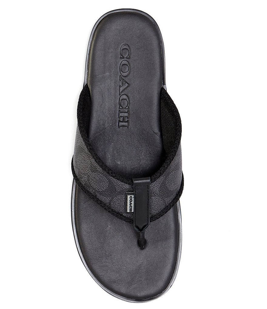 COACH Men's Signature Flip-Flops