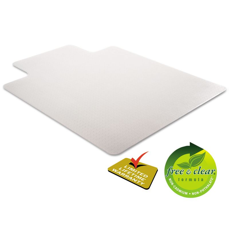 3'x4' Rectangle Solid Office Chair Mat Clear - Deflecto