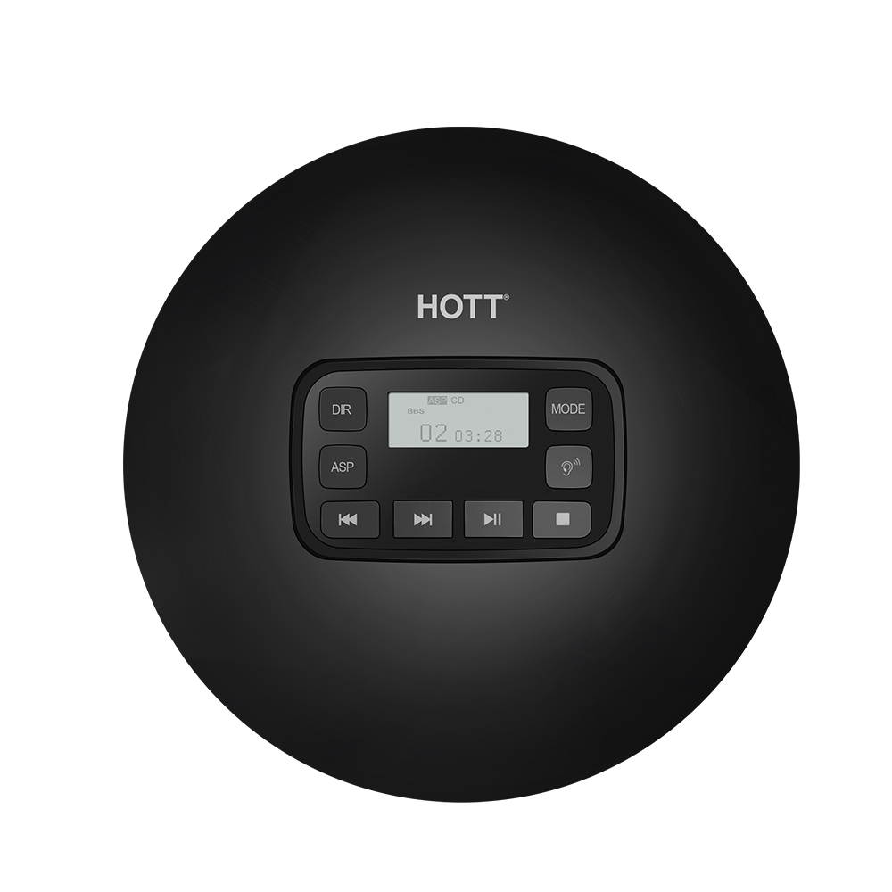HOTT Portable CD Player Personal Compact Disc Player with LCD Display Stereo Earbuds and USB Power Adapter Electronic Skip Protection Anti-Shock Function