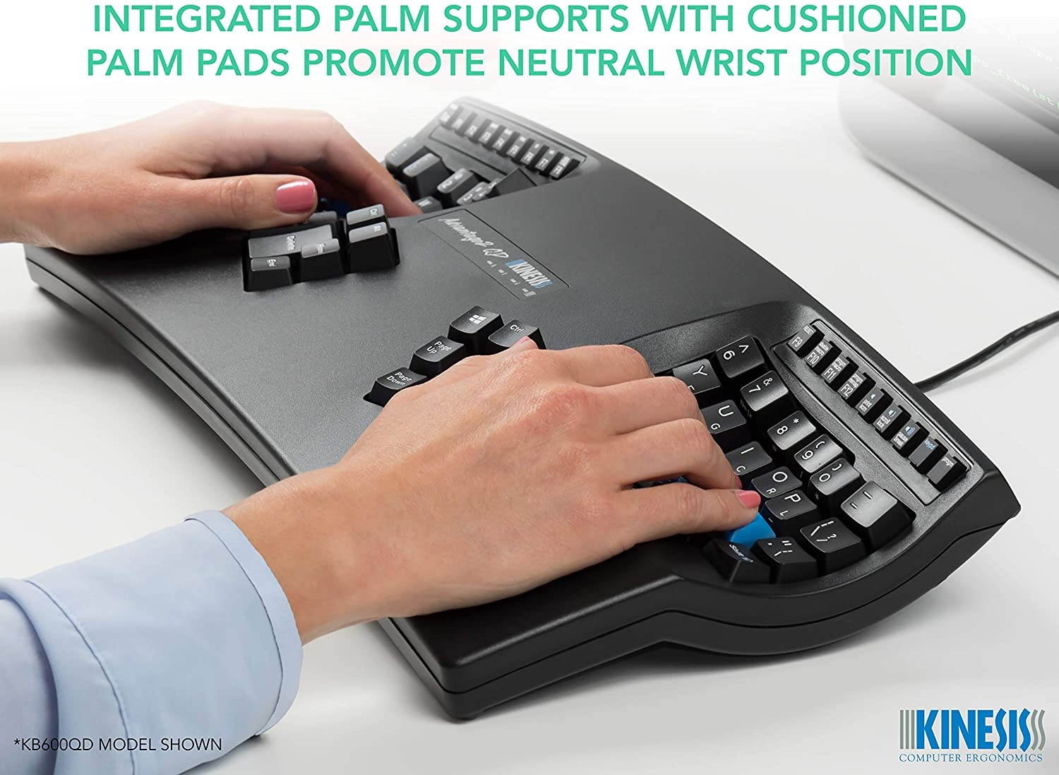 Kinesis Advantage2 QD Ergonomic Keyboard for Dvorak Typists (KB600QD)
