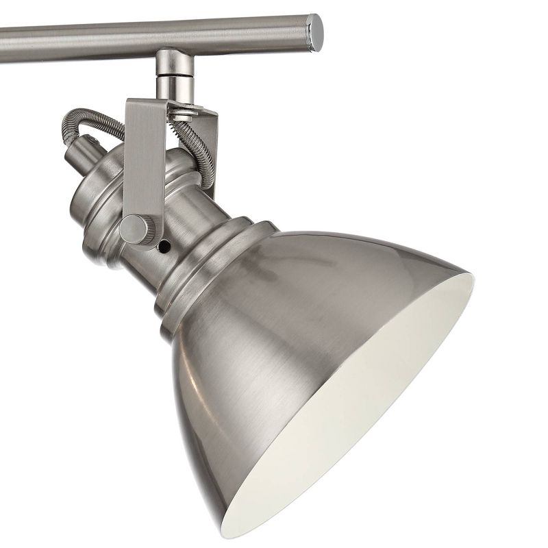 Pro Track Otis 4-Light Bushed Nickel Metal Track Fixture