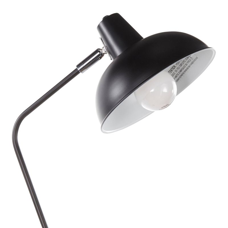 Metal Darby Contemporary Floor Lamp Gold (Includes LED Light Bulb) - LumiSource