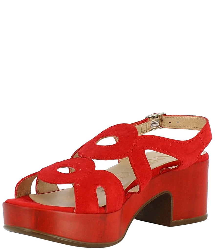 Wonders Pam Suede Slingback Dress Sandals