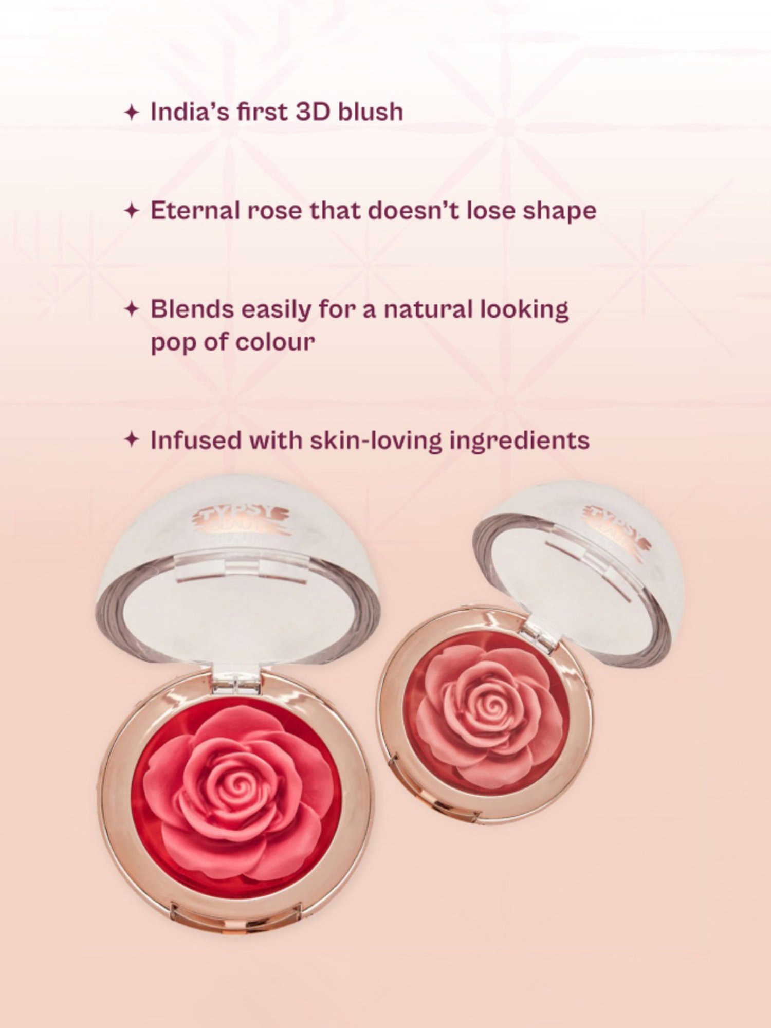 Typsy Beauty 3D Cream Blush Poison Apple - 4.8 gm