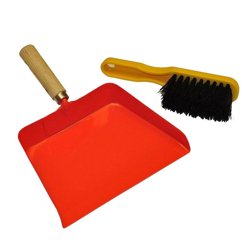 Kids Dustpan and Brush - Orange - Justforkids
