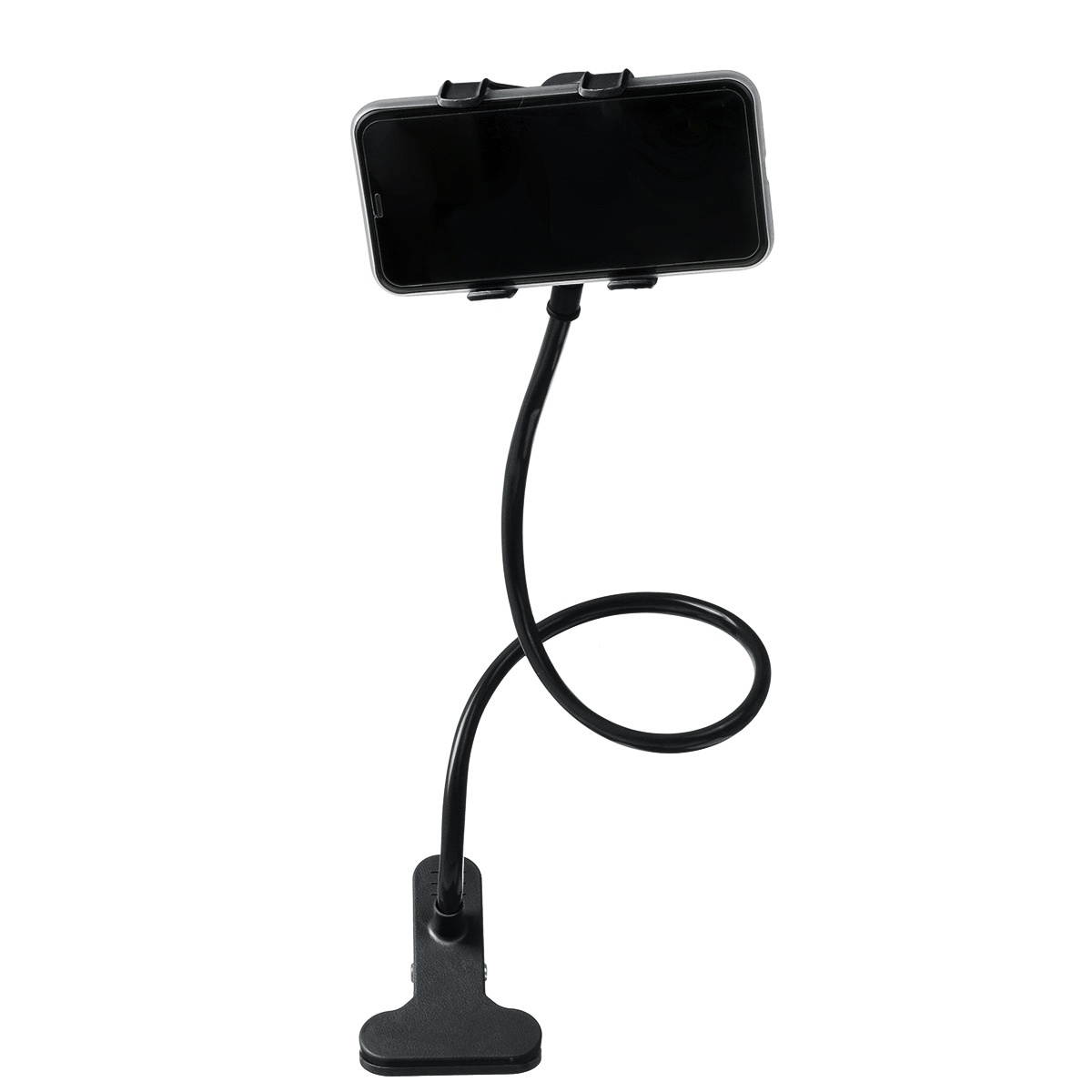 Universal Flexible Lazy Bracket Bed Desk Mobile Phone Stand Holder Multicolor Black