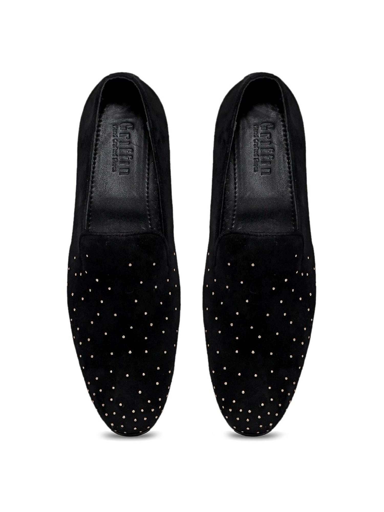 Griffin Men's GHOST SKID COAL Black Casual Loafers