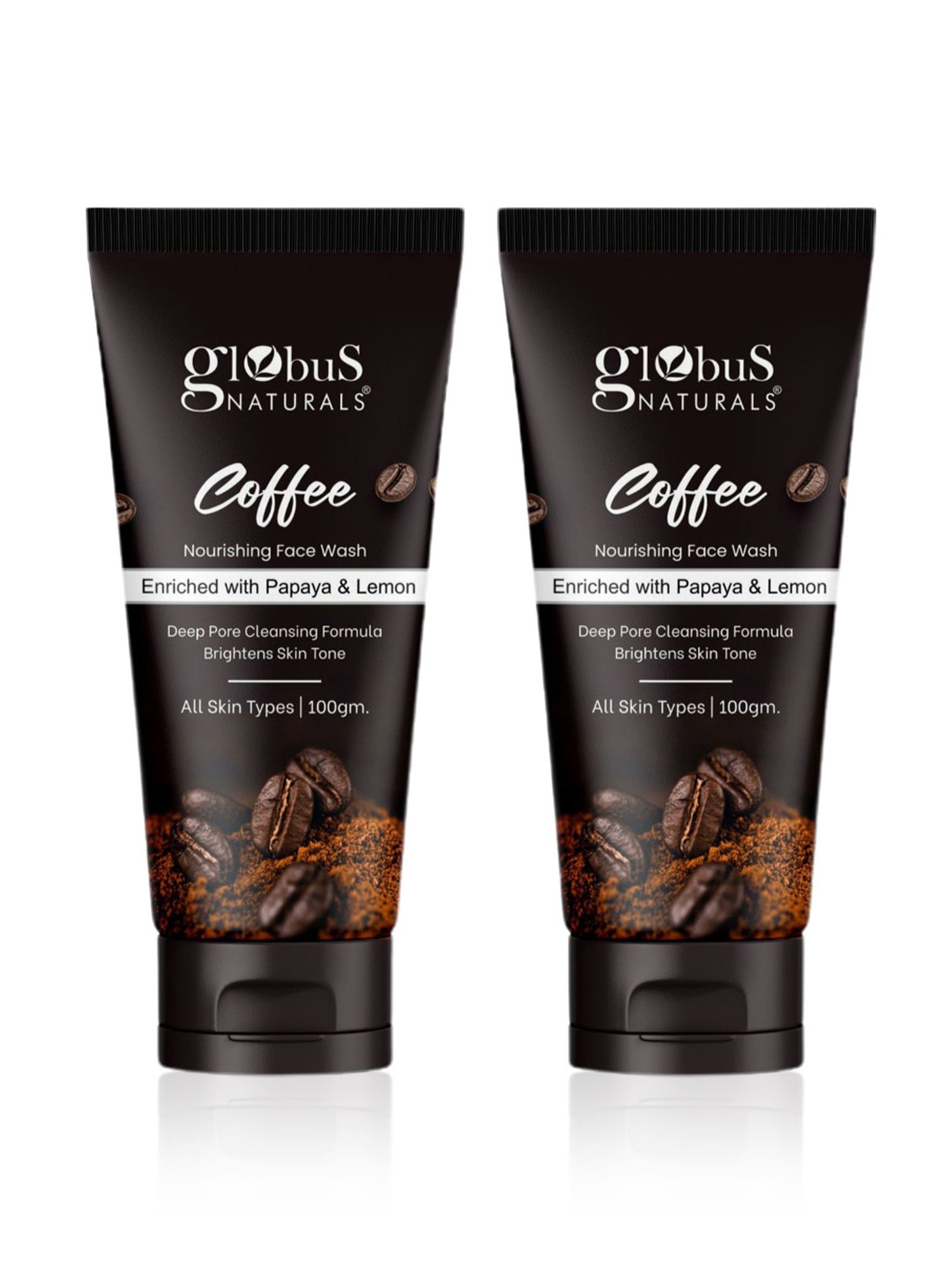 Globus Naturals Coffee Nourishing Face Wash - Pack of 2