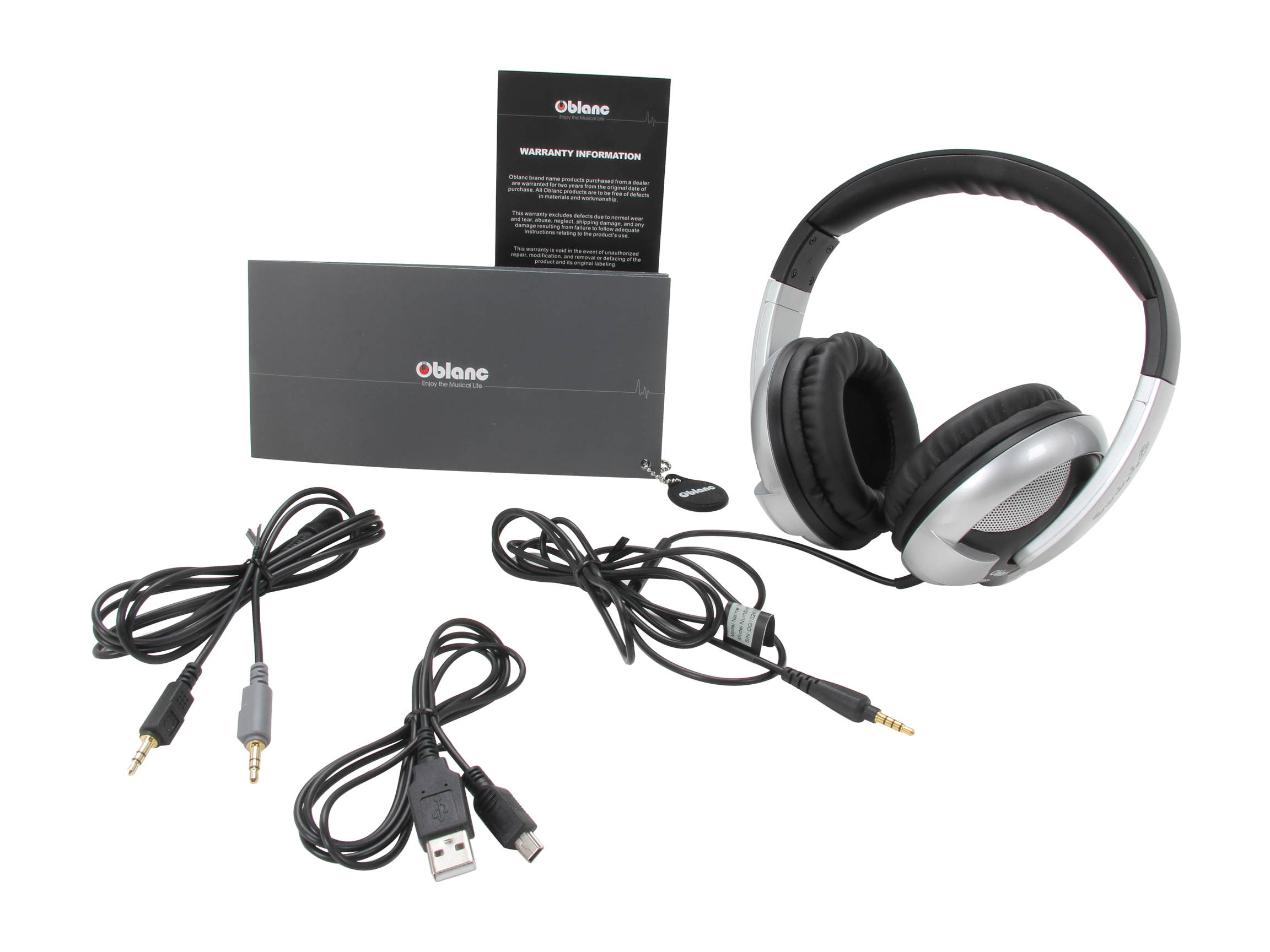 SYBA OG-AUD63053 Circumaural Oblanc U.F.O. Subwoofer 2.1 Professional Stereo Headphones with Built-in Battery