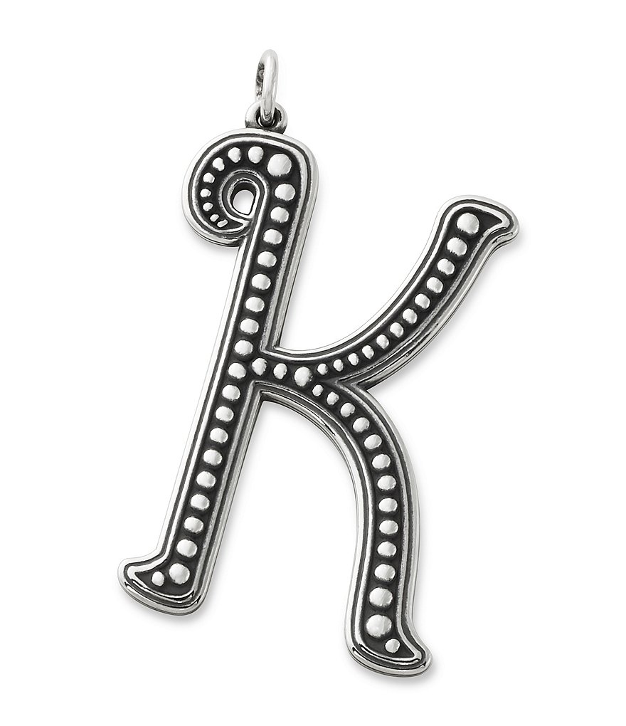 James Avery Beaded Initial Pendant Charm