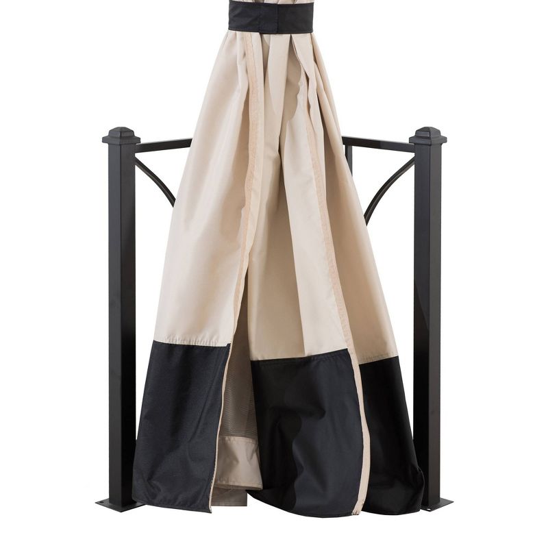 Ambler 11' X 13' Soft Top Steel Frame 2-Tier Outdoor Vented Gazebo - Sunjoy