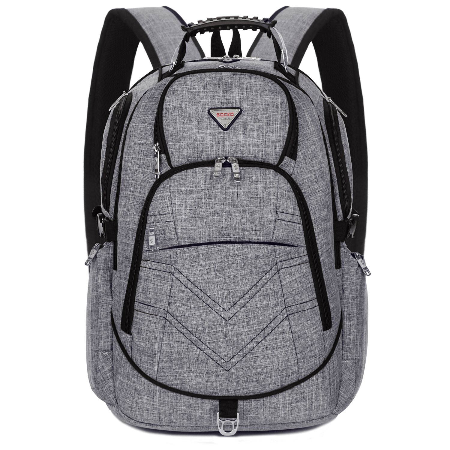 ESTONE Travel Gaming Laptop Backpack 18.4 Inch Waterproof Computer Bag Notebook Rucksack for 18-18.4 Inches Dell, Asus, Msi,Hp Gaming Laptops , Black